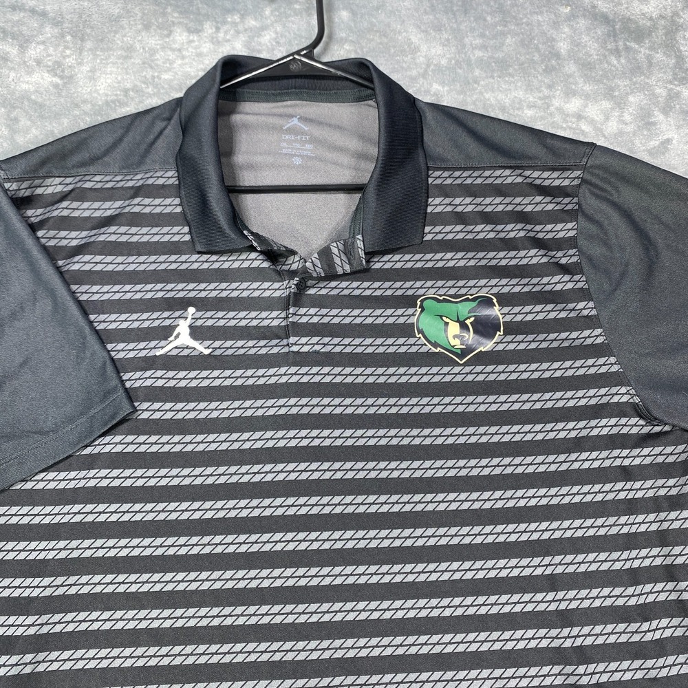 Memphis Grizzlies Polo Shirt Mens 2XL Short Sleeve NBA Nike Dri Fit Jordan Black